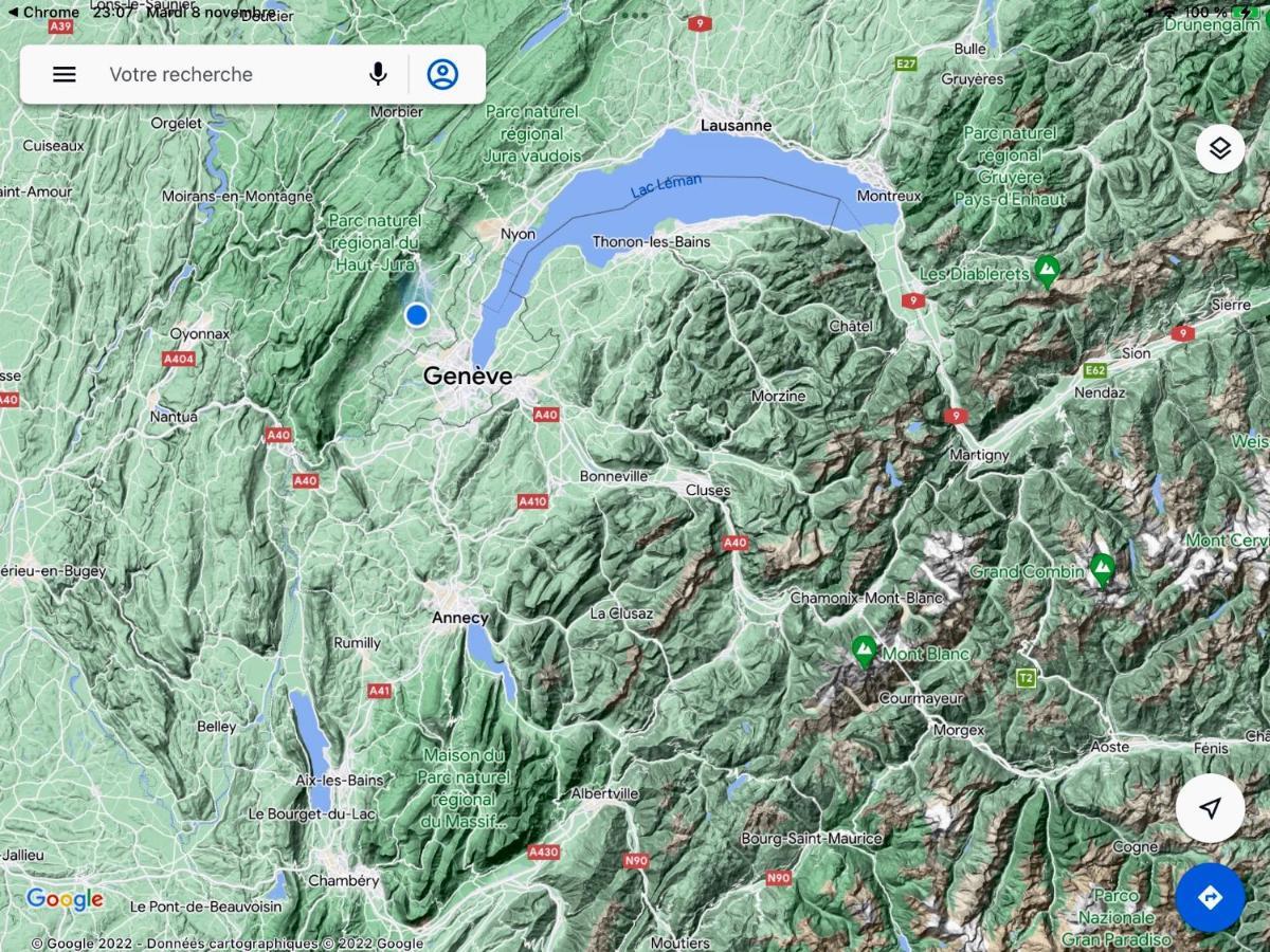 Location Chambres Le Panorama - Aeroport Geneve - Pays De Gex Chevry  ภายนอก รูปภาพ